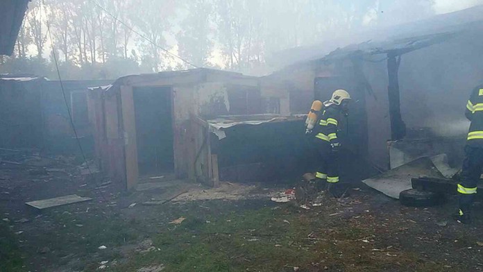 Požiar domu v osade v Liptovskom Mikuláši.