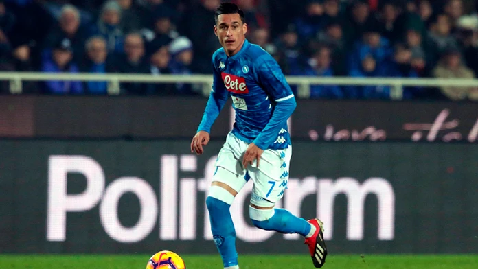 Jose Callejon (SSC Neapol) v zápase proti tímu Atalanta Bergamo. 