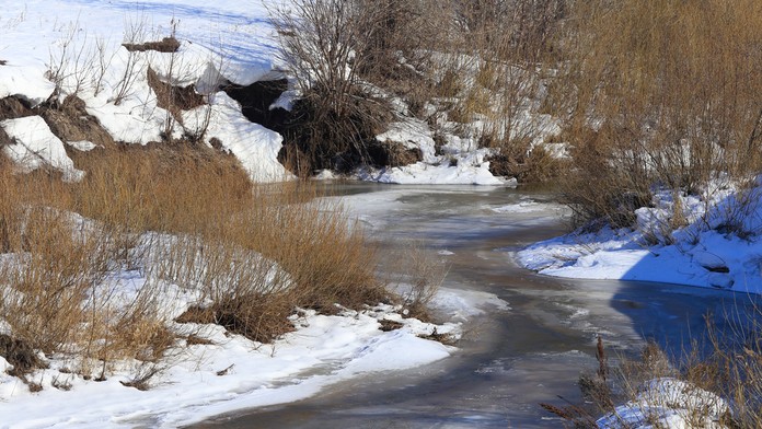 Zamrznutá rieka (ilustračné foto)