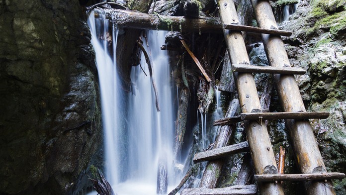 Na archívnej snímke jeden z rebríkov v Slovenskom raji.