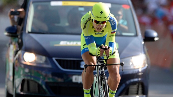 Peter Sagan z Tinkoff-Saxo v prológu 79. ročníka pretekov Okolo Švajčiarska 