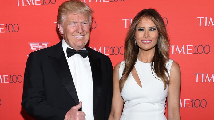 Donald Trupm s manželkou.