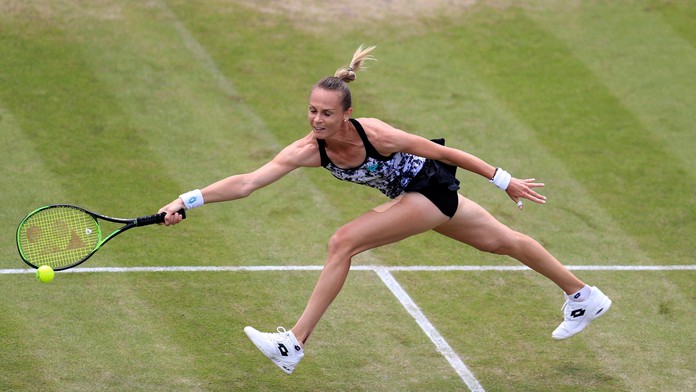 Magdaléna Rybáriková v semifinále birminghamského turnaja.