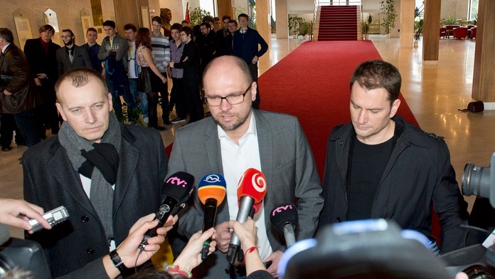 Boris Kollár, Richard Sulík a Igor Matovič.