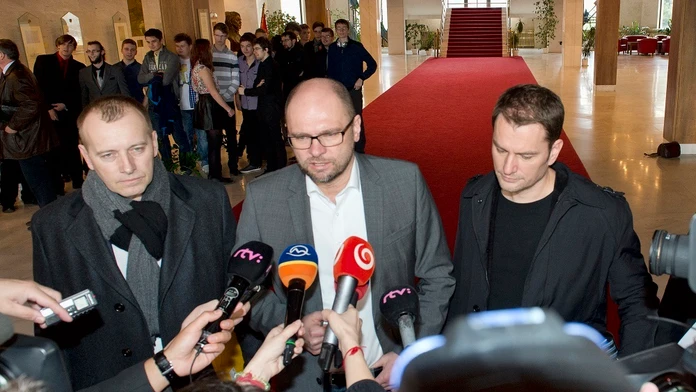 Boris Kollár, Richard Sulík a Igor Matovič.