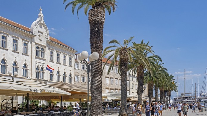 Historické chorvátske mesto Trogir.