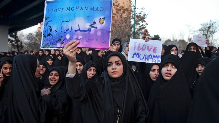 Protest proti karikatúram