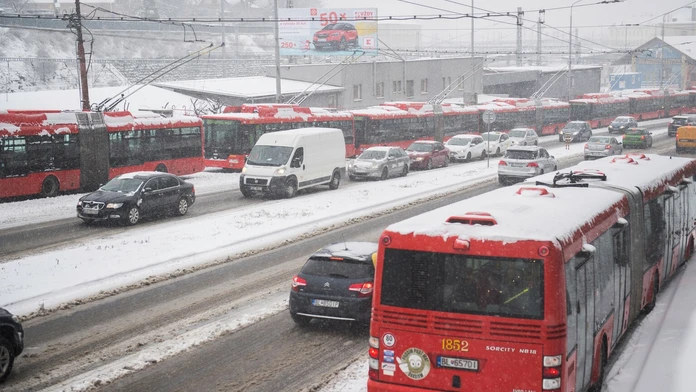 Alpská lyžiarka Petra Vlhová na tréningu zjazdu v Bansku.