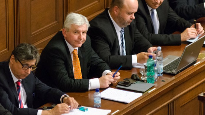 Jíří Rusnok v Poslaneckej snemovni 