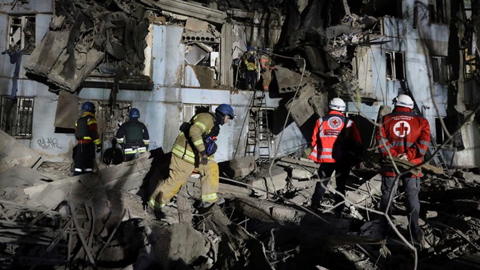 Ruský útok v Záporoží.