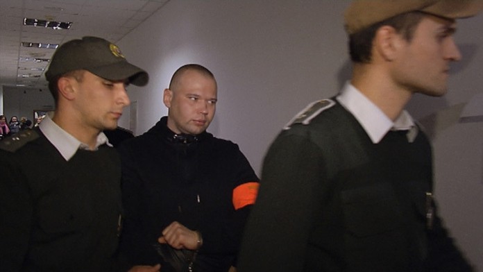 Róbert Reško na súde, ktorý za dobitie na smrť Mareka Kalužu (†23) dostal 19 rokov.