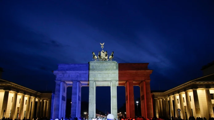 Brandenburská brána v Berlíne.