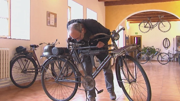 Zbierka bicyklov Adriána Otepku.