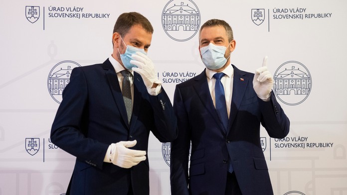 Igor Matovič a Peter Pellegrini 