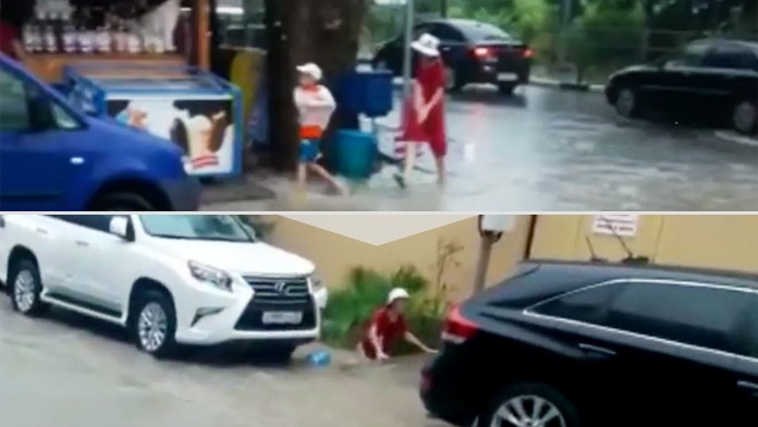 Posledné momenty života Kolju Malkova zachytili na kameru okoloidúci ľudia.