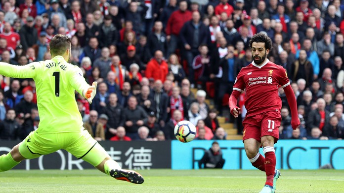 Mohamed Salah z Liverpoolu.