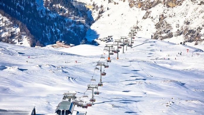 Zjazdovka v stredisku Riffelberg