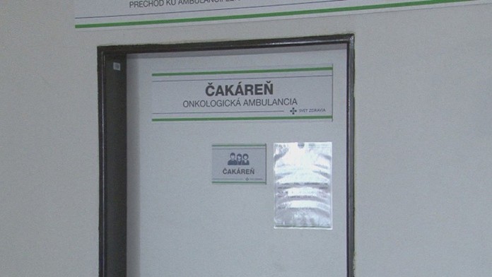 Dvera onkologickej ambulancie v Spišskej Novej Vsi, ktorú zatvorili.