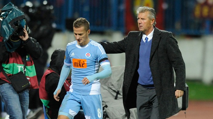 Erik Grendel počas pôsobenia v Slovane Bratislava.