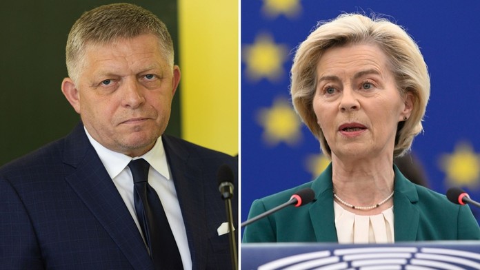 Robert Fico a Ursula von der Leyenová