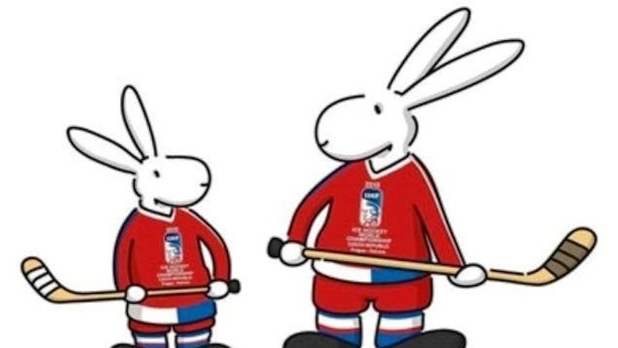 Bob a Bobek - maskoti hokejových MS 2015 v Českej republike.