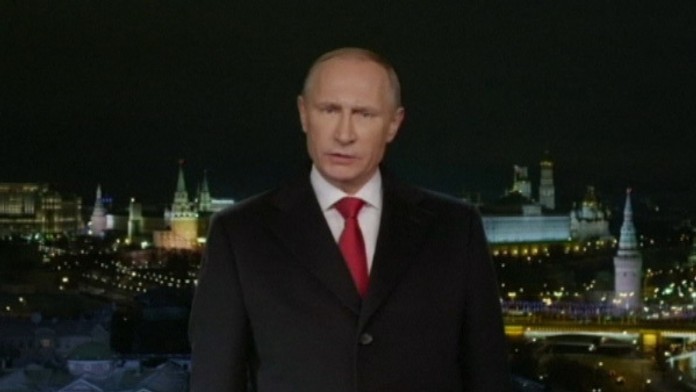 Vladimír Putin, novoročný príhovor.