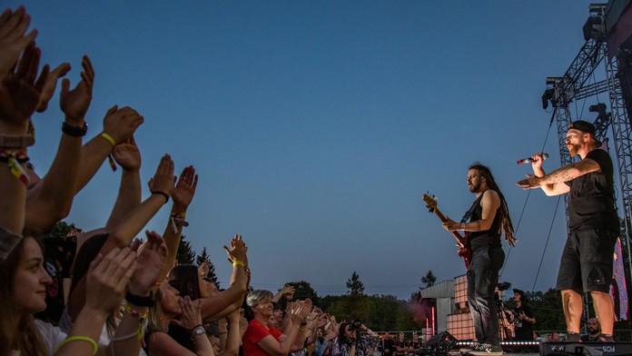 Na snímke koncert skupiny Helenine oči.