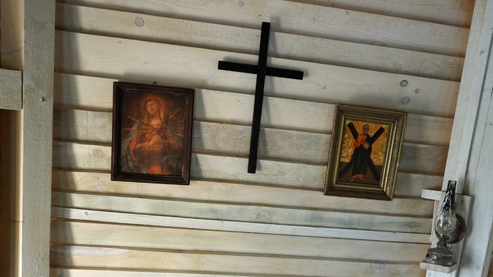 Náboženské symboly v dome farmára týždňa