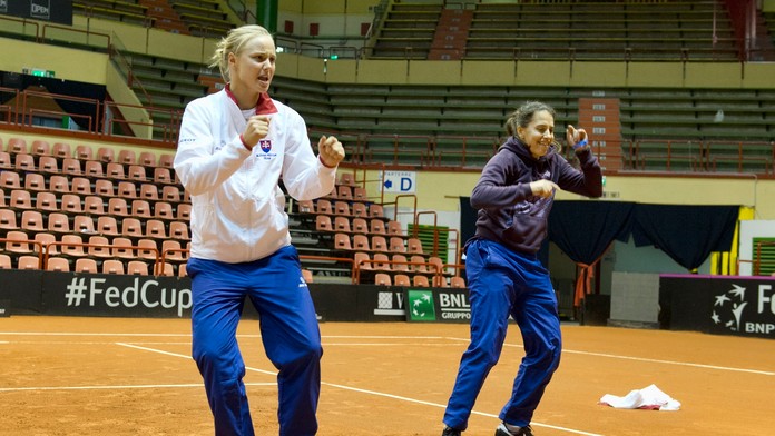 Rebecca Šramková a Janette Husárová.