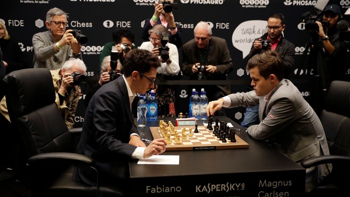 Fabiano Caruana vs Magnus Carlsen.