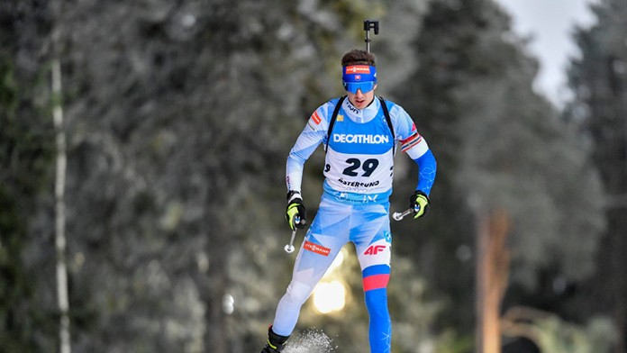 Biatlonista Michal Šima.