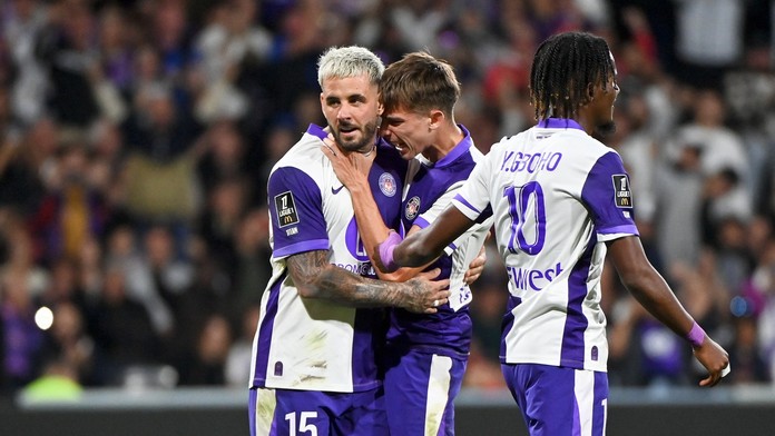 Mário Sauer so spoluhráčmi z Toulouse