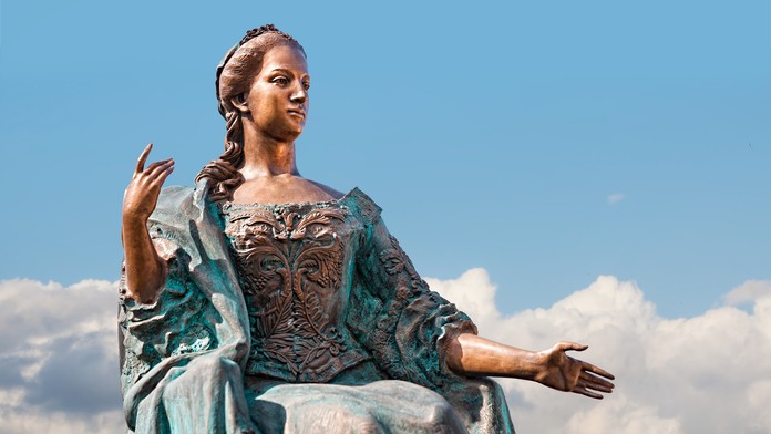 Socha Márie Terézie v Užhorode na Ukrajine.