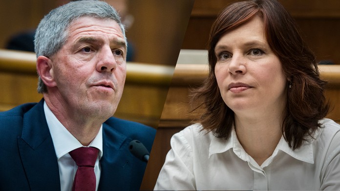 Béla Bugár a Veronika Remišová.