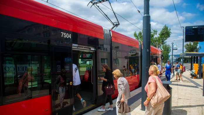 Električka v Bratislave - vajnorská radiála