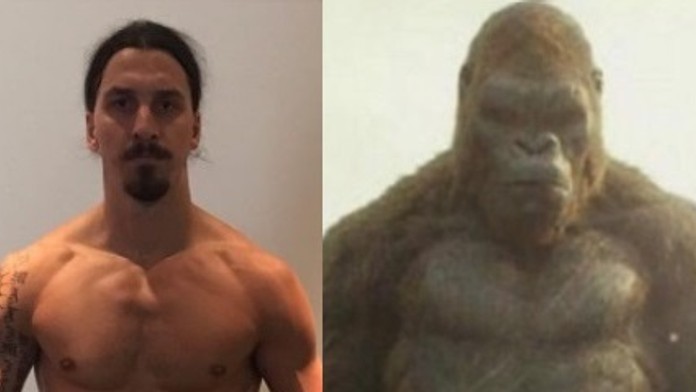 Zlatan Ibrahimovič a King Kong.