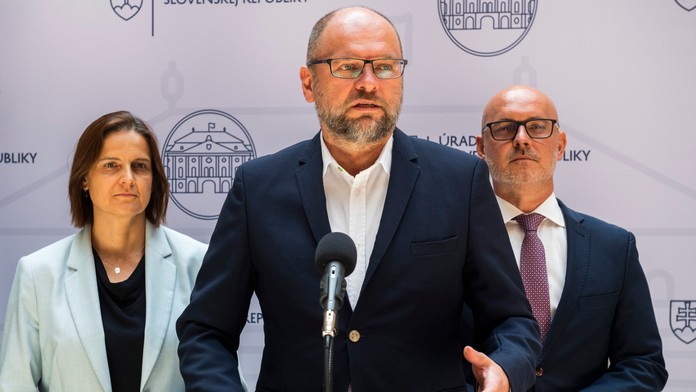 Mária Kolíková, Richard Sulík a Branislav Gröhling.