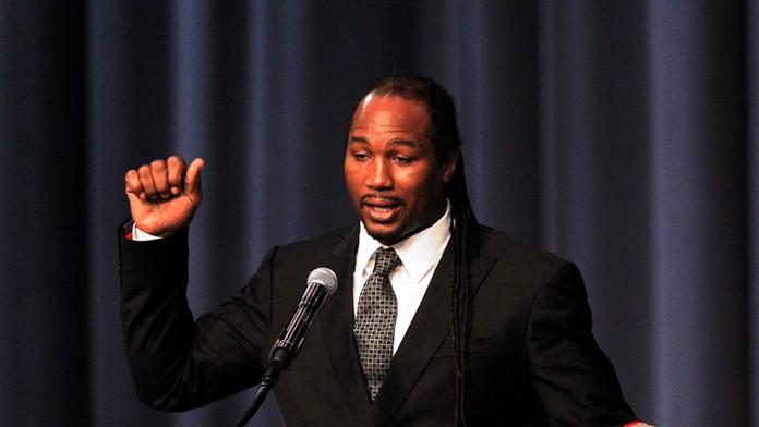 Britský boxer Lennox Lewis.