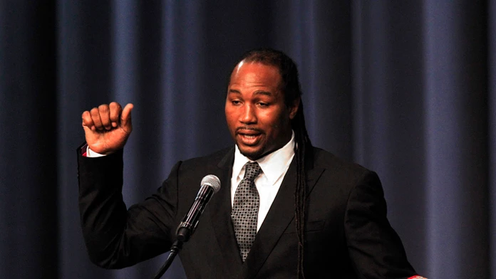 Britský boxer Lennox Lewis.