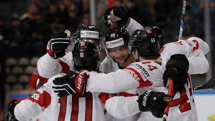 Švajčiarska radosť po góle proti Nórsku na MS 2017.