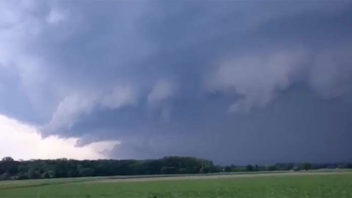 Tornádo v Nemecku.