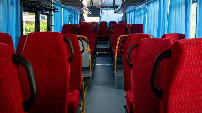 Interiér autobusu  (ilustračná snímka)
