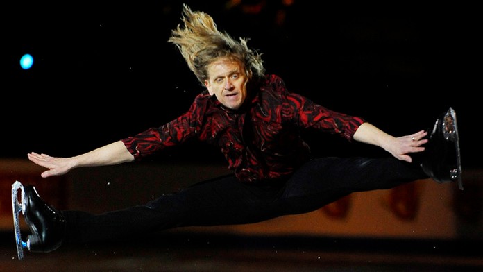 Legendárny dvojnásobný majster Európy Jozef Sabovčík počas exhibície po skončení ME v Bratislave..