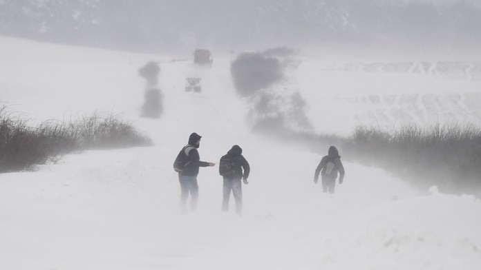 Vietor na horách - ilustračná snímka