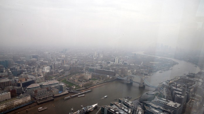 Silné znečistenie ovzdušia v Londýne