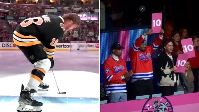 VIDEO: Zahral to ešte lepšie? David Pastrňák v súťaži zručností napodobňoval Adama Sandlera