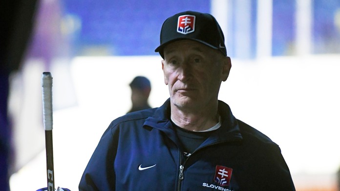 Róbert Lantoši počas tréningu pred duelom proti Dánsku na MS 2019.