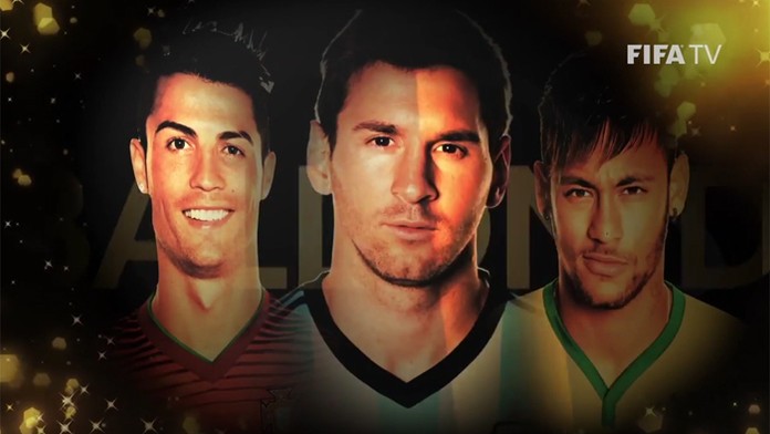 Traja nominovaní hráči na Zlatú loptu - Ronaldo, Messi, Neymar
