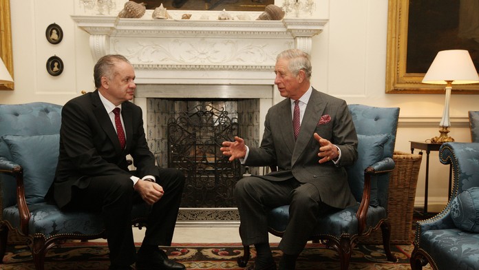 Andrej Kiska a princ Charles.