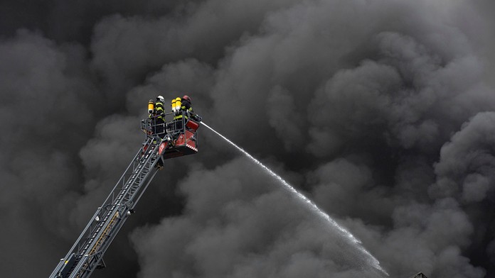 Hasenie požiaru v Dubnici nad Váhom.